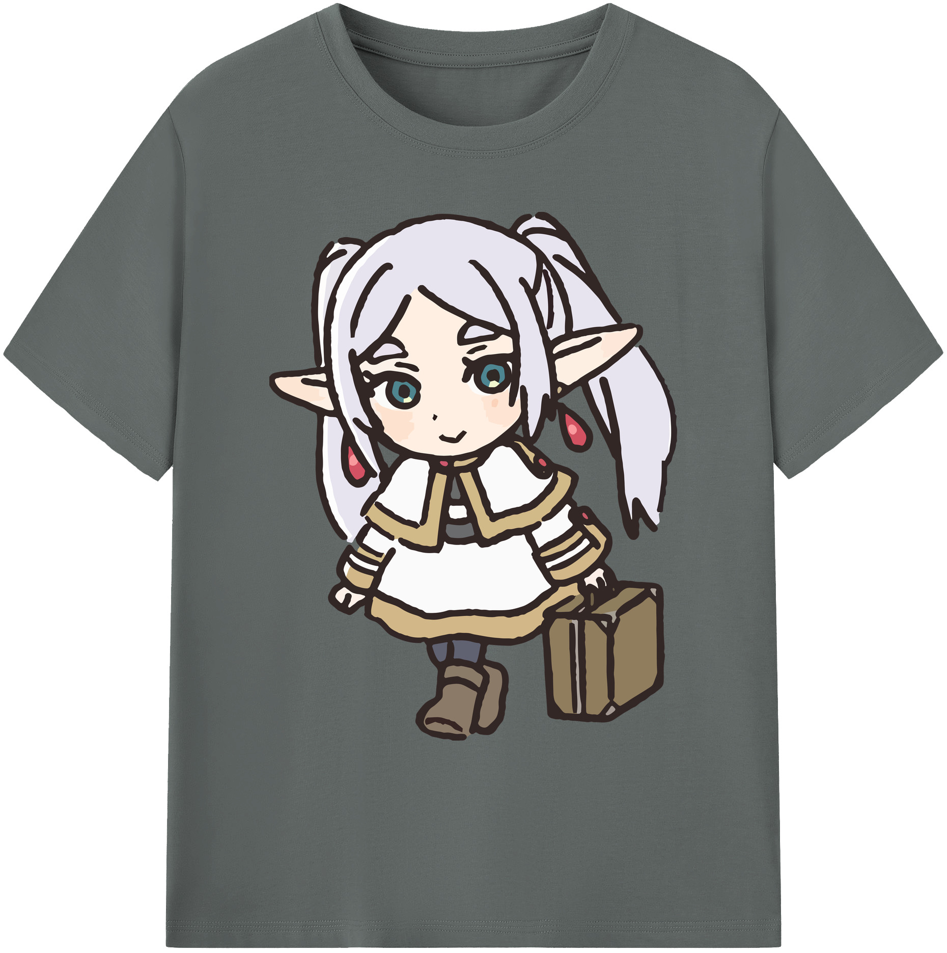 （画像用） 葬送のフリーレン Frieren 綿100％ メンズ半袖Tシャツ｜肌触りやわらか＆通気性